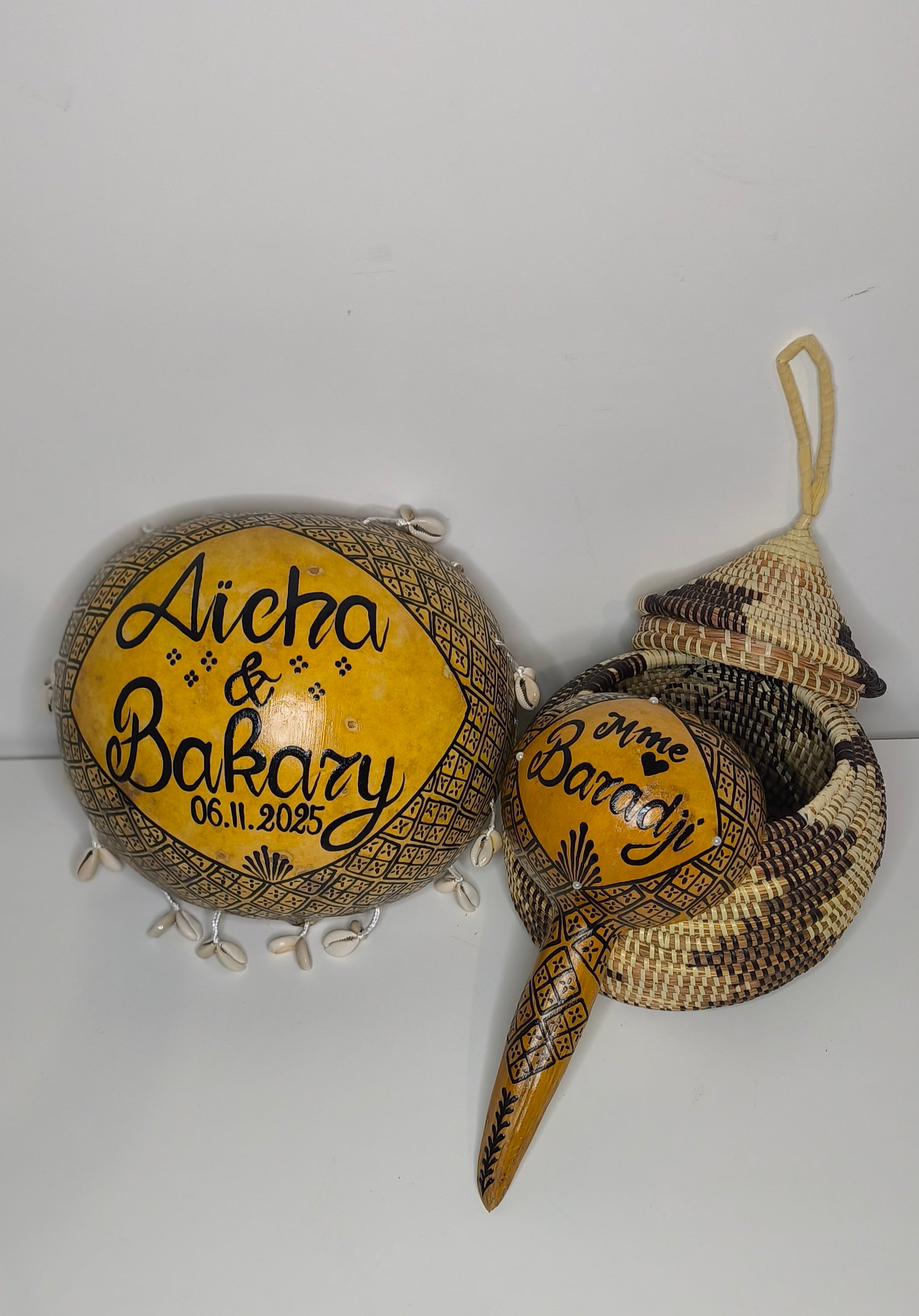 Petite calebasse/louche ethnique