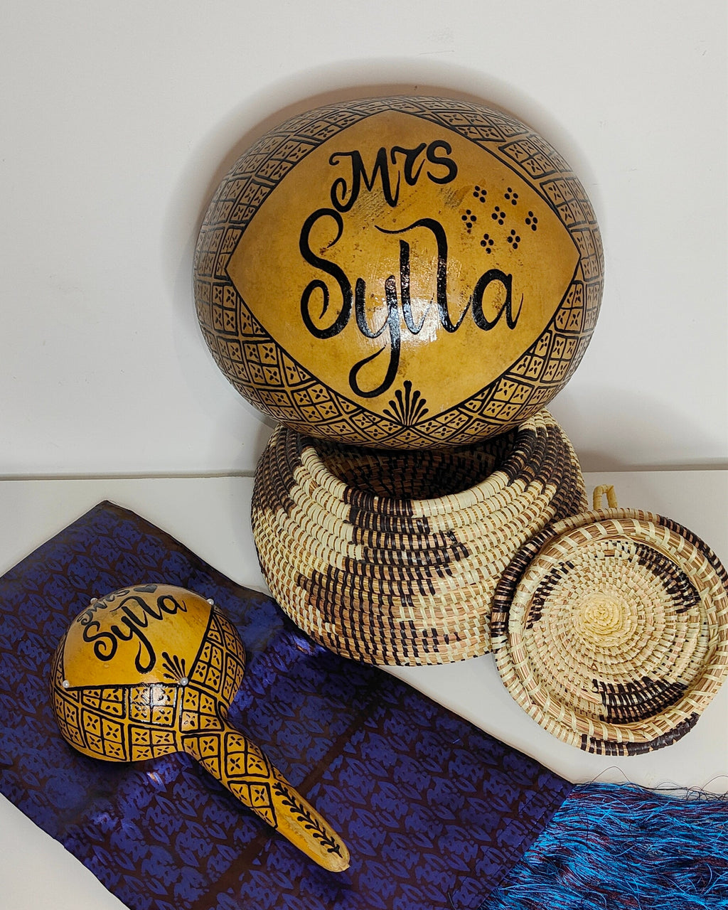 Petite calebasse/louche ethnique